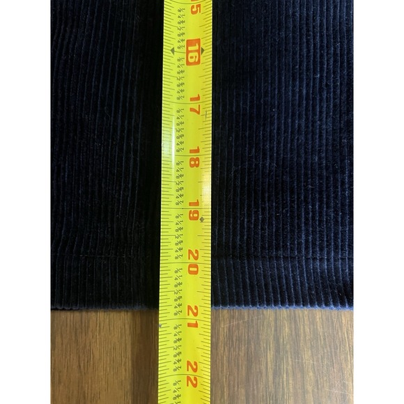 VTG Eddie Bauer Navy Blue Corduroy Skirt Women's 18 Y2K Dark Academia CabinCore - Picture 9 of 10